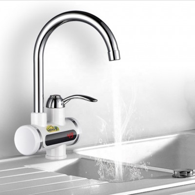 Led Electric Kitchen Water Heater Tap Instant Hot Water Faucet Heater Cold Heating